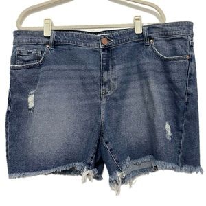 Lane Bryant Mid-rise Boyfriend Midi Jean Shorts